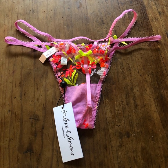 ‼️SOLD‼️ For Love & Lemons Summer Tide Thong Panty - Picture 5 of 5